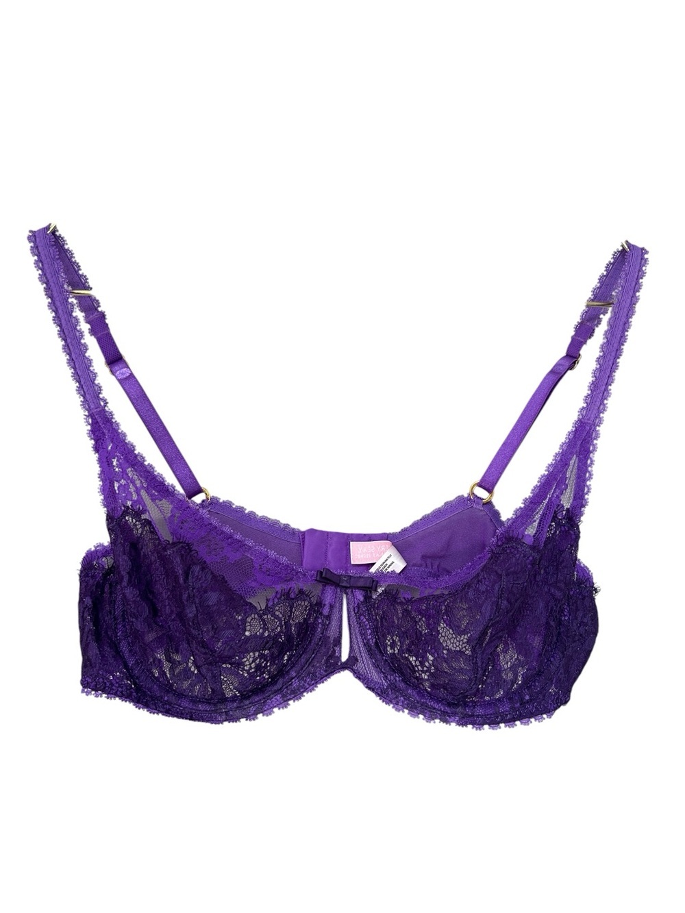 Victoria’s Secret Very Sexy Purple Lace Underwire Balconette Bra 36C
